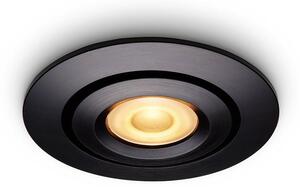 Faretto da incasso a LED, piccolo, nero, 3W, dimmerabile, grado di protezione IP44