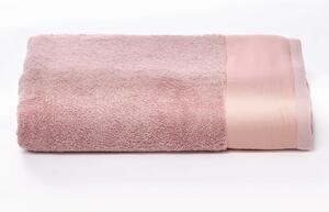 Telo Spugna Asciugamano 60x110 cm con Balza in Raso Garrini Hope Rosa