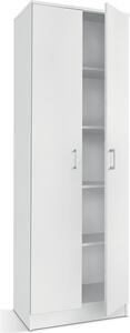 Armadio 2 porte STAN - Bianco opaco - H180 cm