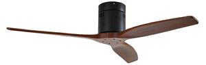 Ventilatore da soffitto Lucande Vindur, nero, legno, DC, silenzioso Lucande, Vindur, Legno, Soggiorno, Metallo, Moderno