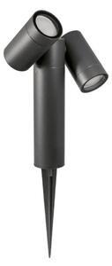 Lampada picchetto gea led ges2222 2xgu10 led ip65 moderno alluminio orientabile - Gea Led