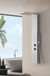 Set doccia Marwell rubinetto doccia Essenza cromo 125x20 cm - doccia a pioggia - doccetta con flessibile