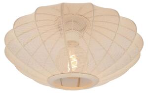 Lampada da soffitto ovale in tessuto beige CORINA 1xE27 40W Lucide