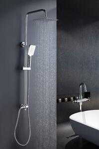 Sistema doccia Marwell Bayala square - Asta doccia incl. soffione e doccia a pioggia