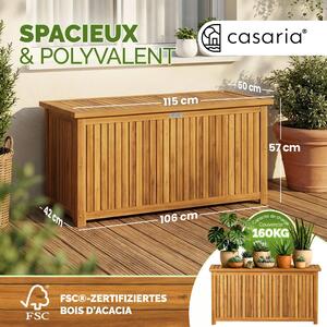 CASARIA Baule da Esterno 205L 115x50x59cm