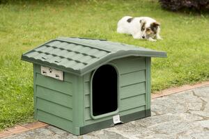 Cuccia Bama Bungalow Verde 89x75x62 cm per Cani