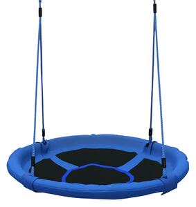 Homcom Altalena Rotonda per Bambini, Altalena da Giardino a Nido, Regalo bambino Interno ed Esterno 100x180cm|Aosom