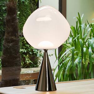 Tom Dixon Lampada da tavolo di design Melt Cone Fat, dimmerabile, Cromo / Argento, Soggiorno / Sala da pranzo, Metallo, Design, Lampada da tavolo