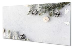 Quadro su vetro acrilico Coni 100x50 cm 2 appendini