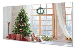 Rivestimento parete cucina Regali per l'albero di Natale 100x50 cm