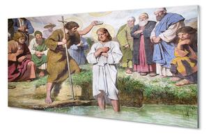 Pannello paraschizzi cucina immagine di Gesù 100x50 cm