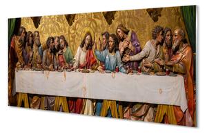 Quadro su vetro acrilico Ultima cena 100x50 cm 2 appendini
