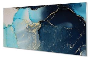 Quadro su vetro acrilico Astrazione in marmo di pietra 100x50 cm 2 appendini