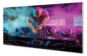 Rivestimento parete cucina Console DJ con luci colorate 100x50 cm