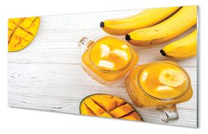 Rivestimento parete cucina Cocktail di banane al mango 100x50 cm