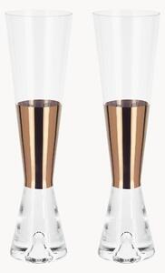 Set di 2 flute da champagne in vetro soffiato Tank