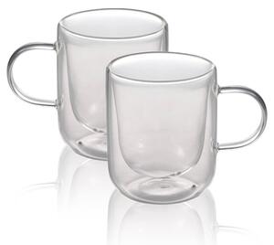 <p>Set di 2 Tazze Mug Ilsa, 27 cl in vetro borosilicato. Design elegante e isolamento termico per caffè o tè caldi più a lungo. Lavabili in lavastoviglie, per uso quotidiano.</p>