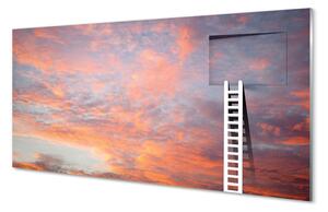 Rivestimento parete cucina Scala del cielo al tramonto 100x50 cm
