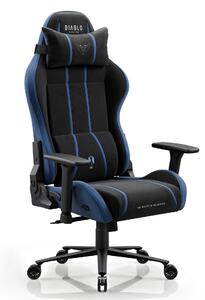 Sedia gaming in tessuto nero-blu Diablo X-One 2.0 Night Blue King