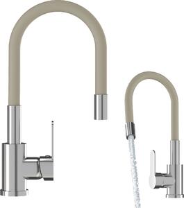 Granitan - Rubinetto da cucina - Rubinetto per lavello - Orientabile a 360° - Cartuccia in Vetroceramica - Beige - GRADO