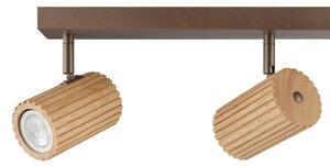Brilliant Plafoniera soffitto Lakewood, dimmerabile, Legno chiaro, Soggiorno / Sala da pranzo, Legno, Moderno, Plafoniera