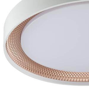 Brilliant Plafoniera a LED Waldo, dimmerabile, Bianco / Opale, Soggiorno / Sala da pranzo, Metallo, Moderno, Plafoniera LED