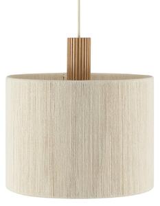 Brilliant Lampada a sospensione Arlo, dimmerabile, Crema / Ambra, Soggiorno / Sala da pranzo, Tessuto / Stoffa / Seta, Moderno, Lampada a sospensione