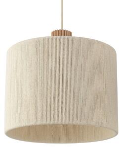Brilliant Lampada a sospensione Arlo, dimmerabile, Crema / Ambra, Soggiorno / Sala da pranzo, Tessuto / Stoffa / Seta, Moderno, Lampada a sospensione