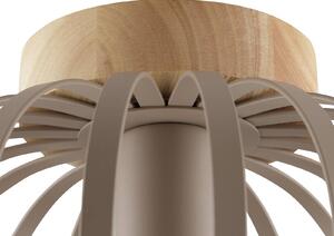 Brilliant Plafoniera soffitto NORDIC CAGE, dimmerabile, Marrone / Ruggine, Soggiorno / Sala da pranzo, Legno, Moderno, Plafoniera