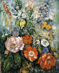 Cezanne, Paul - Riproduzione Bouquet of Flowers, (35 x 40 cm)