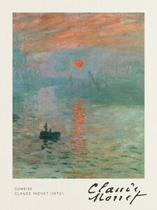 Stampa artistica Sunrise - Claude Monet, (30 x 40 cm)