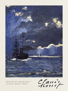 Riproduzione Boating by Moonlight - Claude Monet, (30 x 40 cm)