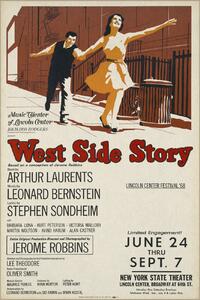 Stampa artistica West Side Story 1968 Vintage Theatre Production, (26.7 x 40 cm)