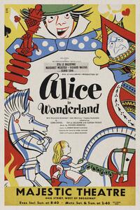 Stampa artistica Alice in Wonderland 1947 Vintage Theatre Production, (26.7 x 40 cm)