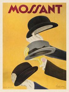 Riproduzione Mossant Vintage Hat Ad - Leonetto Cappiello, (30 x 40 cm)