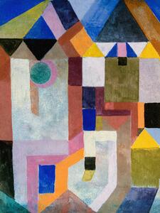 Riproduzione Colourful Architecture - Paul Klee, (30 x 40 cm)