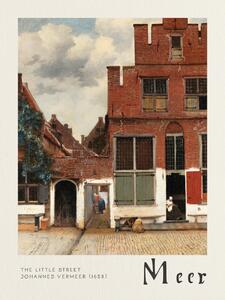 Stampa artistica The Little Street - Johannes Vermeer, (30 x 40 cm)