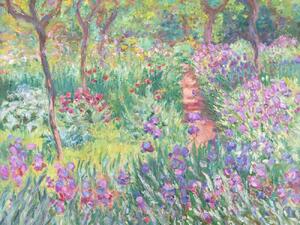Riproduzione The Garden in Giverny - Claude Monet, (40 x 30 cm)