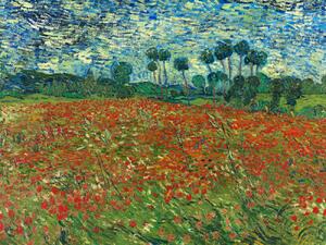 Riproduzione Poppy Fields - Vincent van Gogh, (40 x 30 cm)