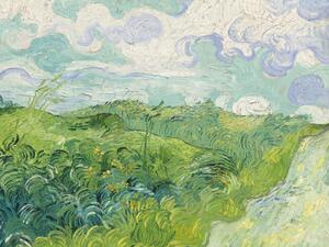 Riproduzione Green Wheat Fields - Vincent van Gogh, (40 x 30 cm)