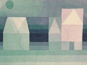 Stampa artistica Three Houses - Paul Klee, (40 x 30 cm)