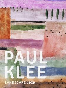 Riproduzione Special Edition Bauhaus Landscape - Paul Klee, (30 x 40 cm)
