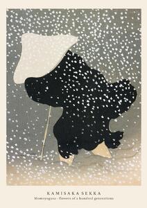 Stampa artistica Swirling Snow Special Edition Japandi Vintage - Kamisaka Sekka, (30 x 40 cm)