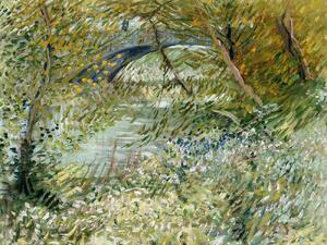 Stampa artistica River Bank in Springtime - Vincent van Gogh, (40 x 30 cm)