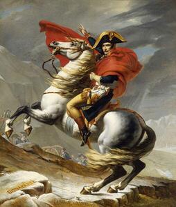 David, Jacques Louis - Riproduzione Napoleon Crossing the Alps on 20th May 1800, (35 x 40 cm)