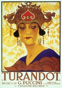 Riproduzione Cover by Anon of score of opera Turandot by Giacomo Puccini 1926, Hohenstein, Adolfo