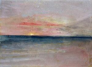 Riproduzione Sunset, Turner, Joseph Mallord William
