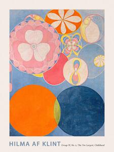 Stampa artistica The Very First Abstract Collection The 10 Largest No 2 in Blue - Hilma af Klint, (30 x 40 cm)