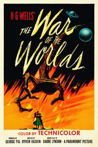 Riproduzione The War of the Worlds H G Wells Vintage Cinema Retro Movie Theatre Poster Iconic Film Advert, (26.7 x 40 cm)