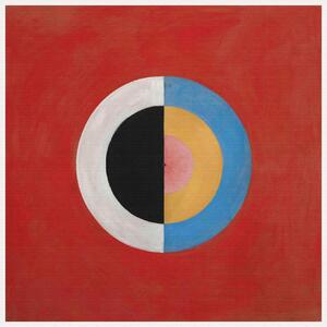 Stampa artistica The Swan No 17 Red Black White Abstract - Hilma af Klint, (40 x 40 cm)